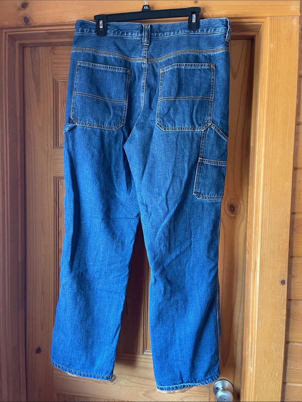 Straight-Leg Men's Denim Jeans in Blue - Picture 2 of 4
